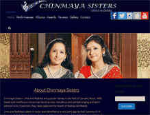 Tablet Screenshot of chinmayasisters.com